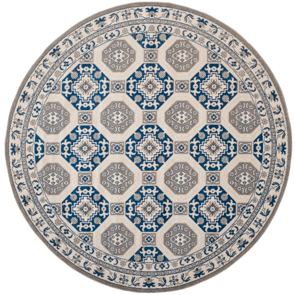 Safavieh Patina Exquisite Area Rug - Timeless Elegance Meets Modern Craftsmanship For Any Room Decor Blue ,Ivory Polypropylene Pile Ptn320d-4sq