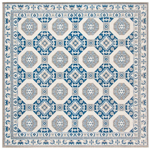 Safavieh Patina Exquisite Area Rug - Timeless Elegance Meets Modern Craftsmanship For Any Room Decor Blue ,Ivory Polypropylene Pile Ptn320d-4sq