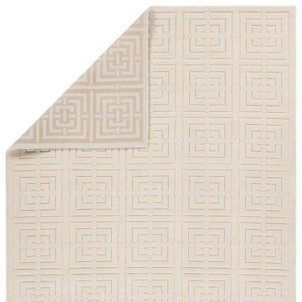 Jaipur Living Petros Marvelle Ptr01 Powerloomed Machinemade 100% Polyester Contemporary Geometric Indoor Rug Cream 100% Polyester Rug158467