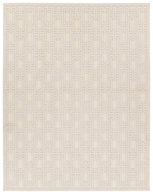 Jaipur Living Petros Torean Ptr03 Powerloomed Machinemade 100% Polyester Geometric Geometric Indoor Rug Cream 100% Polyester Rug158481