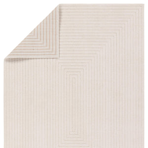 Jaipur Living Jaipur Living Archias Chenille Geometric Rug Cream High Low Pile Bohemian Accent RSW104781
