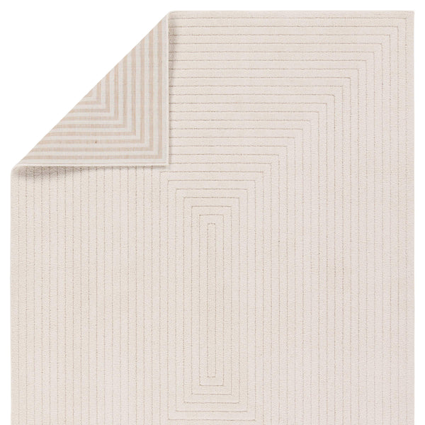 Jaipur Living Jaipur Living Archias Chenille Geometric Rug Cream High Low Pile Bohemian Accent RSW104781