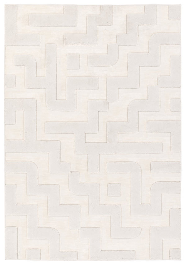 Jaipur Living Petros Braen Ptr08 Powerloomed Machinemade 80% Polyester 20% Chenille Geometric Abstract Indoor Rug Ivory 80% Polyester 20% Chenille Rug161803