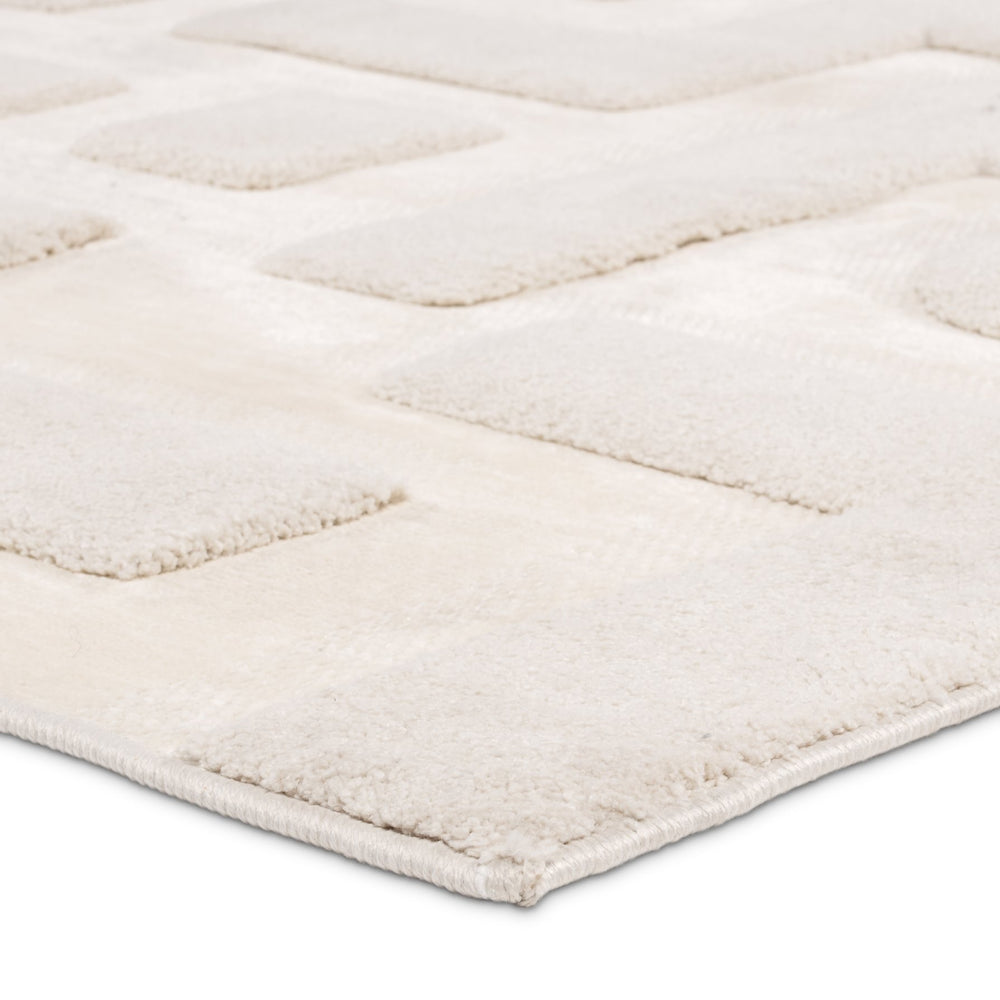 Jaipur Living Petros Braen Ptr08 Powerloomed Machinemade 80% Polyester 20% Chenille Geometric Abstract Indoor Rug Ivory 80% Polyester 20% Chenille Rug161803