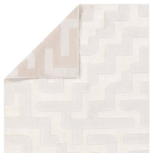 Jaipur Living Petros Braen Ptr08 Powerloomed Machinemade 80% Polyester 20% Chenille Geometric Abstract Indoor Rug Ivory 80% Polyester 20% Chenille Rug161803