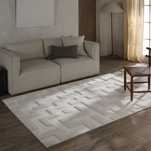 Jaipur Living Petros Braen Ptr08 Powerloomed Machinemade 80% Polyester 20% Chenille Geometric Abstract Indoor Rug Ivory 80% Polyester 20% Chenille Rug161803