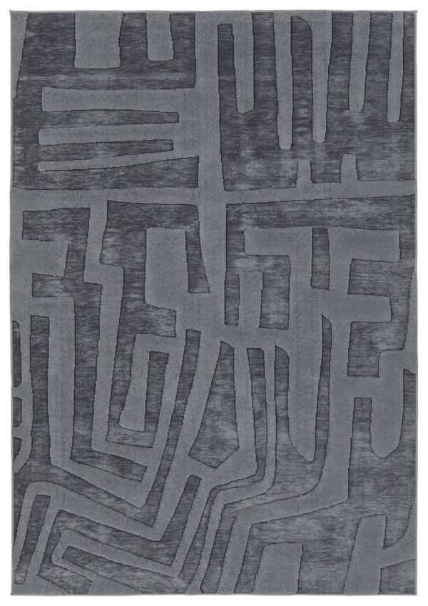 Jaipur Living Petros Cade Ptr09 Powerloomed Machinemade 80% Polyester 20% Chenille Geometric Abstract Indoor Rug Gray 80% Polyester 20% Chenille Rug161791