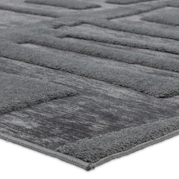 Jaipur Living Petros Cade Ptr09 Powerloomed Machinemade 80% Polyester 20% Chenille Geometric Abstract Indoor Rug Gray 80% Polyester 20% Chenille Rug161791