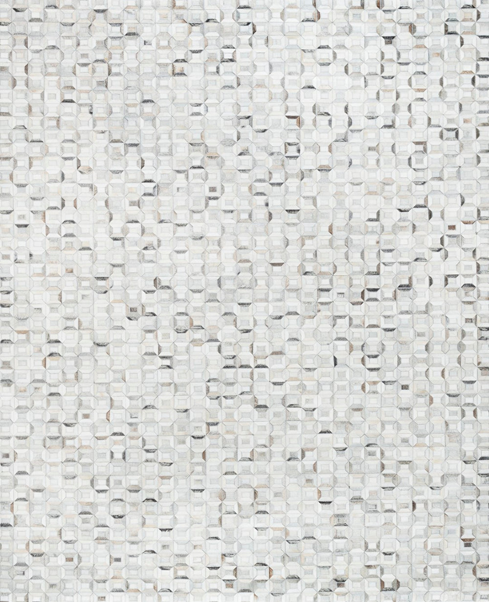 Pasargad Hand-loomed Cowhide Area Rug - Elegant Geometric Design For Luxurious Home Décor Enhancement   Ptx-3520 2x3