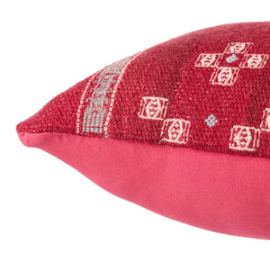 Jaipur Living Jaipur Living Katara Tribal Embroidered Wool Lumbar Pillow for King Beds and Sofas Poly Fill PLW103602