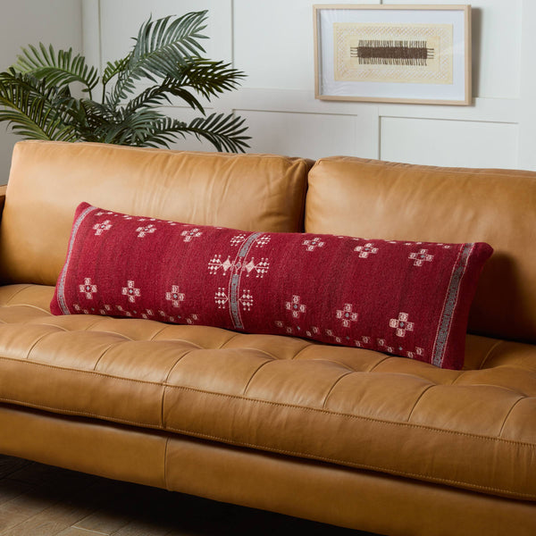 Jaipur Living Jaipur Living Katara Wool Cotton Lumbar Cover Tribal Embroidered Moroccan Sabra Accent PLC102371