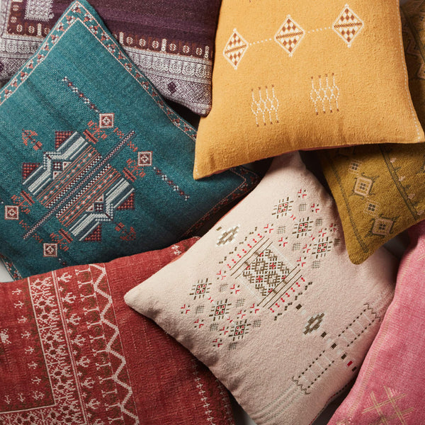 Jaipur Living Jaipur Living Maram Cotton Embroidered Tribal Pillow Cover Moroccan Sabra Boho Accent PLC102377