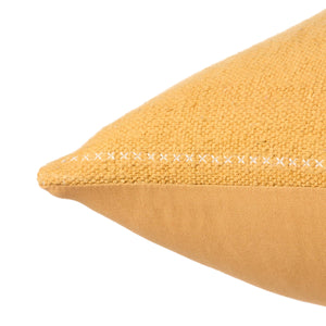 Jaipur Living Jaipur Living Tribal Embroidered Cotton Pillow Cover Moroccan Geometric Mustard Accent PLC102378