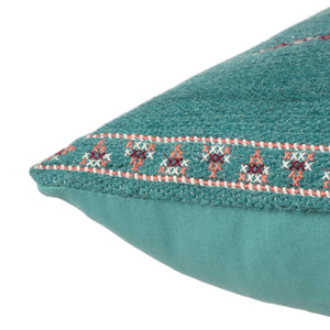 Jaipur Living Jaipur Living Puebla Tribal Embroidered Wool Cotton Throw Pillow Cover Boho Decor PLC102379