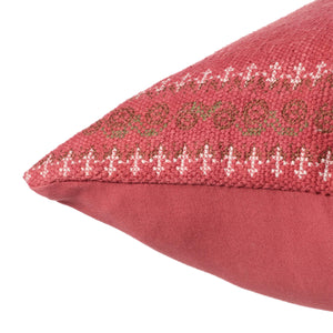 Jaipur Living Jaipur Living Abeni Tribal Embroidered Cotton Throw Pillow Moroccan Sabra Accent Down PLW103623