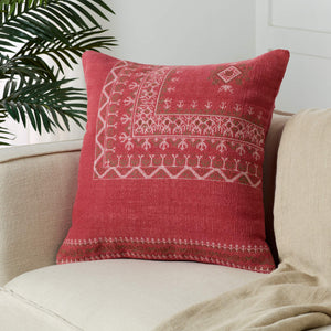 Jaipur Living Jaipur Living Abeni Tribal Embroidered Cotton Throw Pillow Moroccan Sabra Accent Down PLW103623