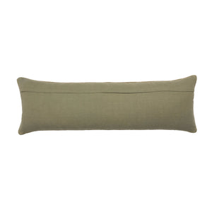 Jaipur Living Jaipur Living Puebla Lumbar Cover Tribal Embroidery Cotton Olive Medallion Accent PLC102597