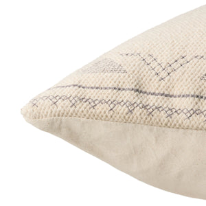 Jaipur Living Jaipur Living Ianira Cotton Woven Medallion Throw Pillow Cover Moroccan Tribal Cream PLC102599