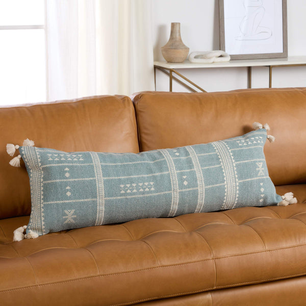 Jaipur Living Jaipur Living Tribal Embroidered Cotton Lumbar Pillow Bohemian Medallion Tassel Accent Down PLW103988