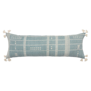 Jaipur Living Jaipur Living Tribal Embroidered Cotton Lumbar Pillow Bohemian Medallion Tassel Accent Down PLW103988