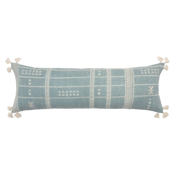 Jaipur Living Jaipur Living Tribal Embroidered Cotton Lumbar Pillow Bohemian Medallion Tassel Accent Down PLW103988