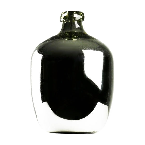 Zentique Poseidon Handcrafted Glass Vase — Mexican artisan centerpiece with sculptural silhouette, polished finish, 15x20x15 in PV003 Mercury