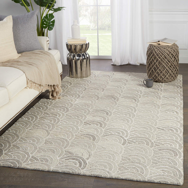 Jaipur Living Verde Home Jaipur Tokyo Hand Tufted Wool Viscose Art Deco Geometric Area Rug 5'X8' RUG147276