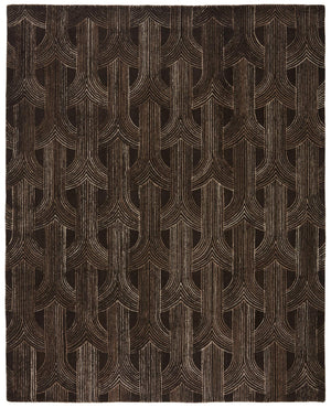 Jaipur Living Verde Home Jaipur Living Manhattan Wool Tufted Art Deco Trellis Rug for Rooms 8' Round RUG152408