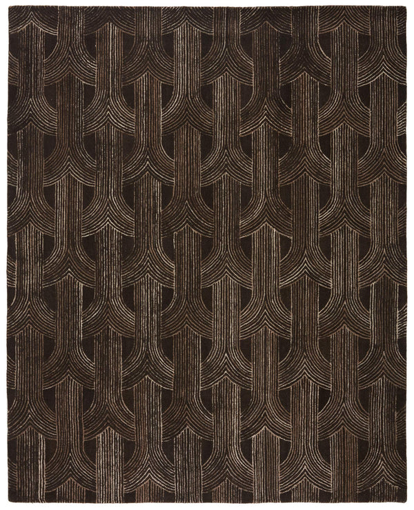 Jaipur Living Verde Home Jaipur Living Manhattan Wool Tufted Art Deco Trellis Rug for Rooms 8' Round RUG152408