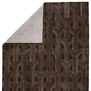Jaipur Living Verde Home Jaipur Living Manhattan Wool Tufted Art Deco Trellis Rug for Rooms 8' Round RUG152408