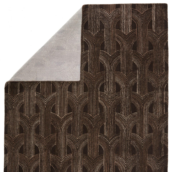 Jaipur Living Verde Home Jaipur Living Manhattan Wool Tufted Art Deco Trellis Rug for Rooms 8' Round RUG152408