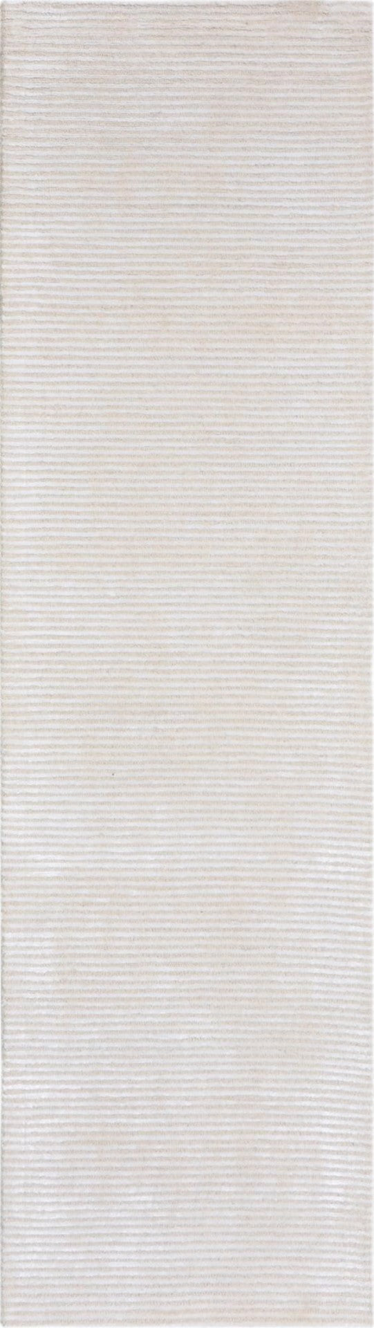 Pasargad Home Edgy Collection Hand-tufted Ivory Area Rug For Modern Elegance In Any Room   Pvny-1 Rnr 2.6x8