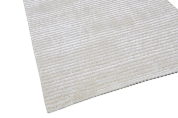 Pasargad Home Edgy Collection Hand-tufted Ivory Area Rug For Modern Elegance In Any Room   Pvny-1 Rnr 2.6x8