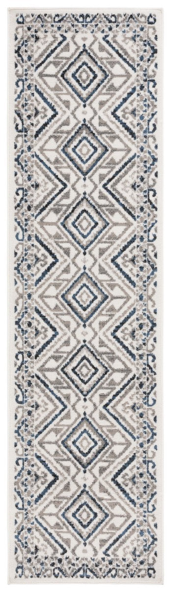 Safavieh Pyramid 221 Power Loomed Modern Rug X23 Ivory / Grey Navy PYR221A-7R