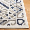 Safavieh Pyramid 221 Power Loomed Modern Rug Ivory / Grey Navy 5'-3" x 7'-8"