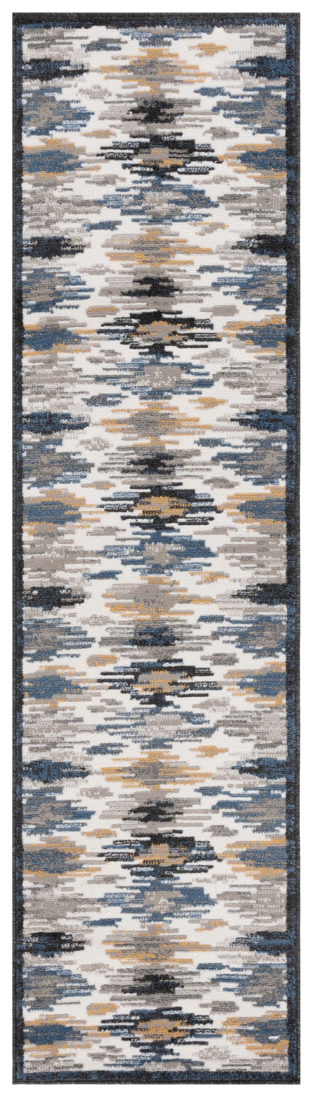 Safavieh Pyramid 223 Power Loomed Modern Rug IIX Ivory / Grey Navy PYR223A-28