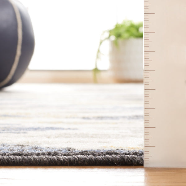 Safavieh Pyramid 223 Power Loomed 52% Polypropylene, 24% Jute, 13% Latex, 11% Polyester Modern Rug Ivory / Grey Navy PYR223A-9