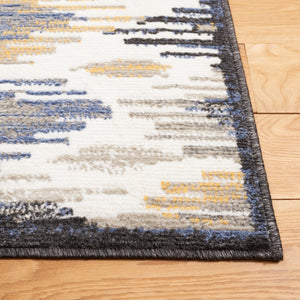 Safavieh Pyramid 223 Power Loomed Modern Rug X23 Ivory / Grey Navy PYR223A-7SQ