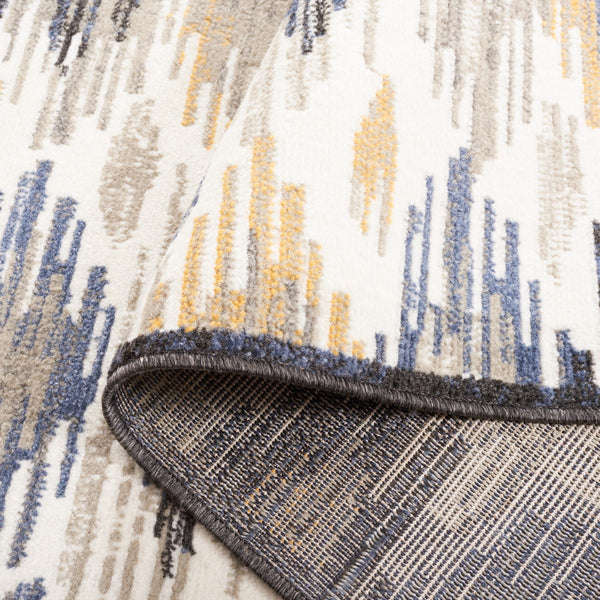 Safavieh Pyramid 223 Power Loomed Modern Rug X23 Ivory / Grey Navy PYR223A-7SQ