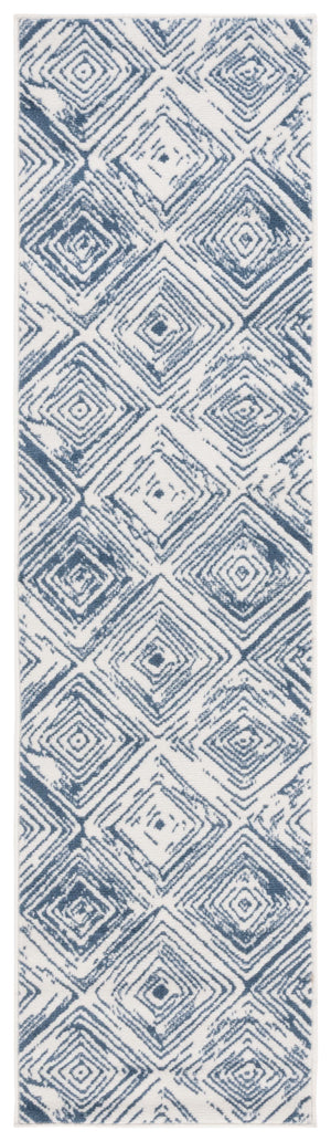 Safavieh Pyramid 225 Power Loomed Modern Rug IIX Ivory / Black PYR225A-28