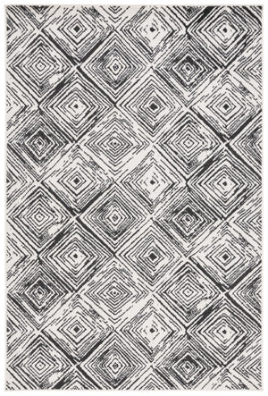 Safavieh Pyramid 225 Power Loomed Modern Rug Ivory / Blue 5'-3" x 7'-8"
