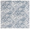 Safavieh Pyramid 225 Power Loomed Modern Rug IIX Ivory / Black PYR225A-7SQ