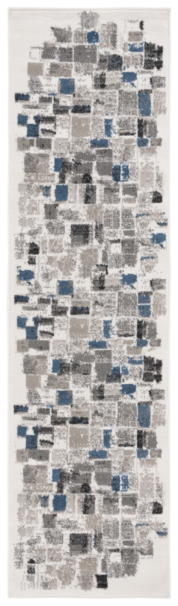 Safavieh Pyramid 229 Power Loomed  Rug IIX Ivory / Grey Navy PYR229A-28