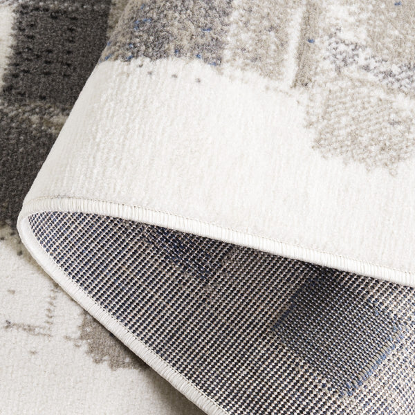 Safavieh Pyramid 229 Power Loomed  Rug X23 Ivory / Grey Navy PYR229A-7R