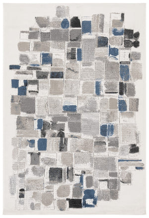 Safavieh Pyramid 229 Power Loomed  Rug X23 Ivory / Grey Navy PYR229A-7R