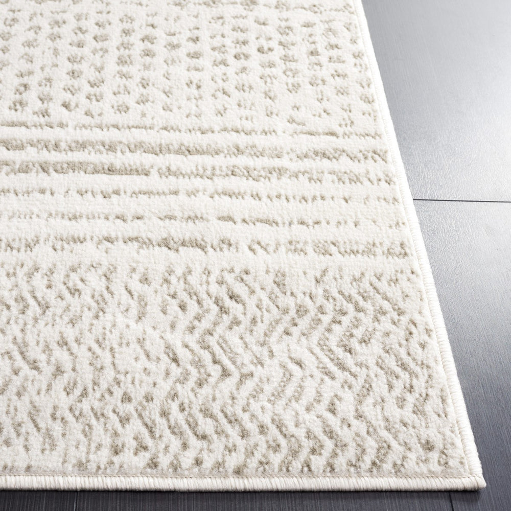 Safavieh Pyramid 230 Power Loomed 52% Polypropylene, 24% Jute, 11% Polyester, 13% Latex Rug Ivory / Grey PYR230A-9