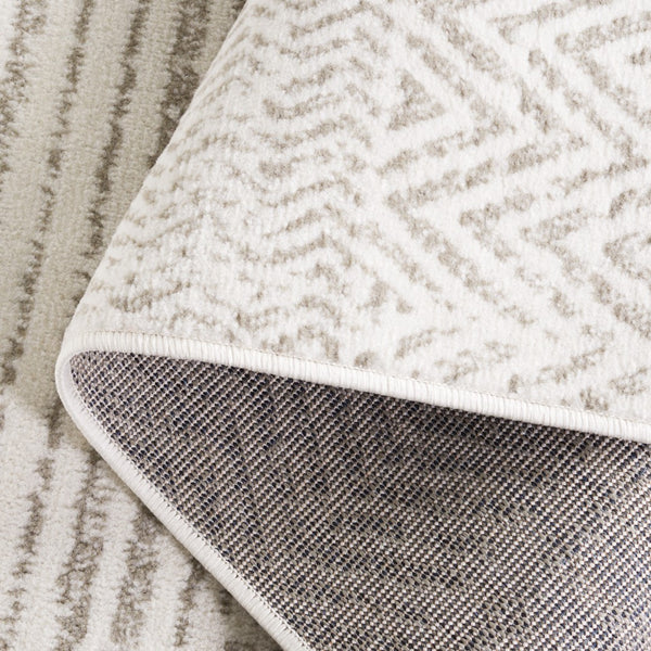 Safavieh Pyramid 230 Power Loomed Rug Ivory / Grey 5'-3" x 7'-8"