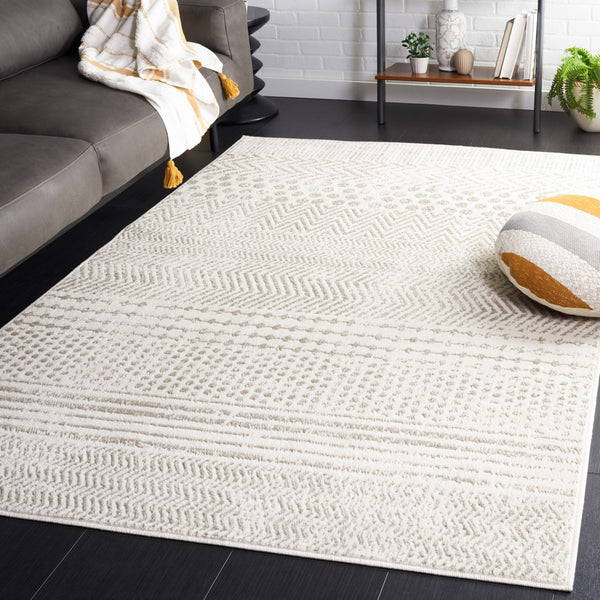 Safavieh Pyramid 230 Power Loomed  Rug X23 Ivory / Grey PYR230A-7R