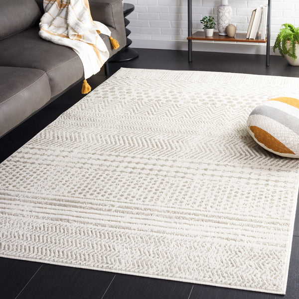 Safavieh Pyramid Elegant Area Rug - Timeless Ivory And Grey Design For Modern Living Spaces And Style Ivory ,Grey 52% Polypropylene,24% Jute,11% Polyester,13% Latex Pyr230a-211