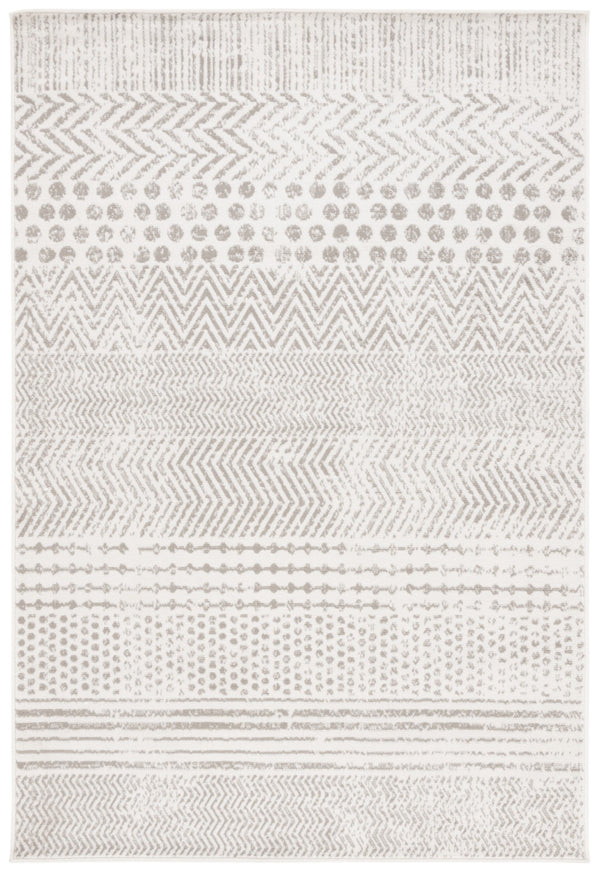 Safavieh Pyramid Geometric Area Rug - Luxurious Softness And Modern Design For Stylish Living Spaces Ivory ,Grey 52% Polypropylene,24% Jute,11% Polyester,13% Latex Pyr230a-7